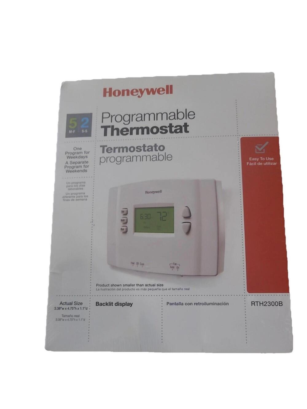 Honeywell 5-2 Day Programmable Thermostat (RTH2300B) Sealed Box Brand New